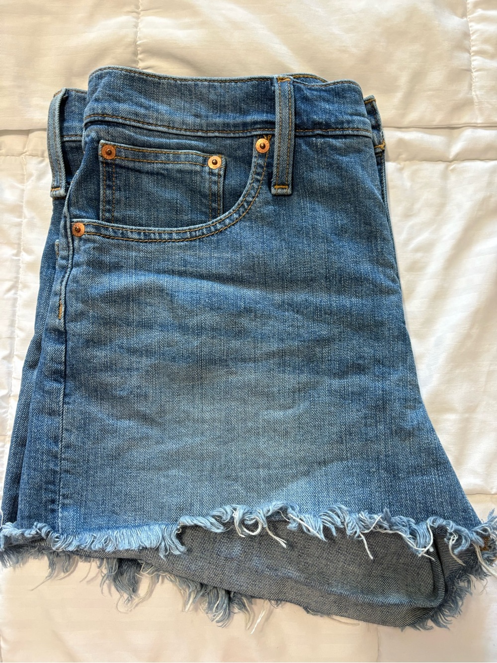 J. Crew Reimagined Mid-Rise Denim Short. Like new.